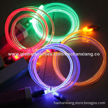 Colorful 8-pin LED Lighting Sync & Charger Data Cable for iPhone